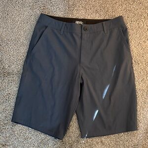 O'Neill Men's Dark Blue Flat Front Shorts